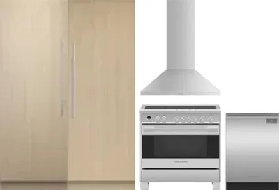 5 Piece Package Includes Refrigerator, Freezer, Range, Hood And Dishwasher